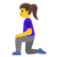 woman kneeling Noto Emoji