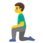 man kneeling Noto Emoji