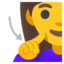 deaf woman Noto Emoji