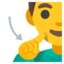 deaf man Noto Emoji