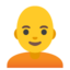 person bald Noto Emoji