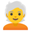 person white hair Noto Emoji
