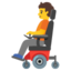 person in motorized wheelchair Noto Emoji