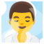 man in steamy room Noto Emoji