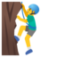 man climbing Noto Emoji