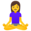 woman in lotus position Noto Emoji