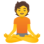 person in lotus position Noto Emoji