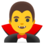 man vampire Noto Emoji