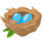 nest with eggs Noto Emoji