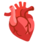 anatomical heart Noto Emoji