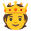 person with crown Noto Emoji