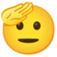 saluting face Noto Emoji