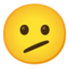 face with diagonal mouth Noto Emoji