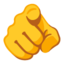 index pointing at the viewer Noto Emoji