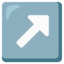 up-right arrow Noto Emoji