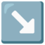 down-right arrow Noto Emoji
