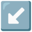 down-left arrow Noto Emoji