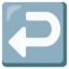 right arrow curving left Noto Emoji