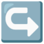 left arrow curving right Noto Emoji