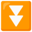 fast down button Noto Emoji
