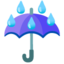 umbrella with rain drops Noto Emoji