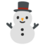 snowman without snow Noto Emoji
