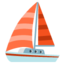 sailboat Noto Emoji
