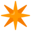 eight-pointed star Noto Emoji