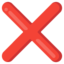 cross mark Noto Emoji