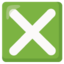 cross mark button Noto Emoji