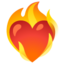 heart on fire Noto Emoji